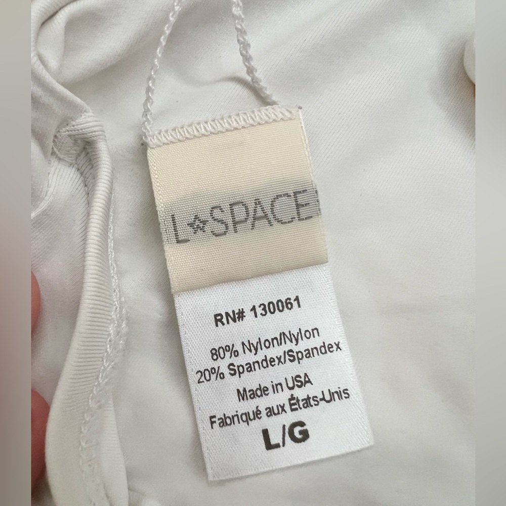 L *Space Jaime Bikini Top White Size Large - image 4